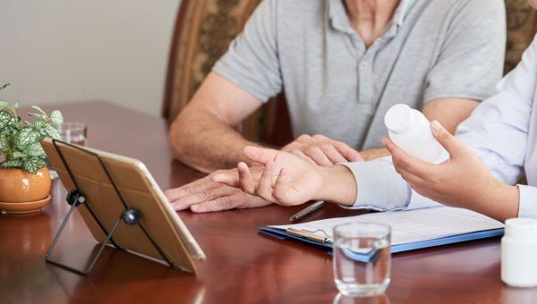 doctor and patient discussing medication