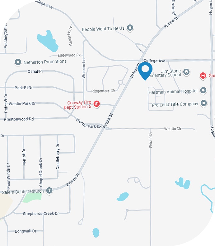 Google maps screenshot of our location